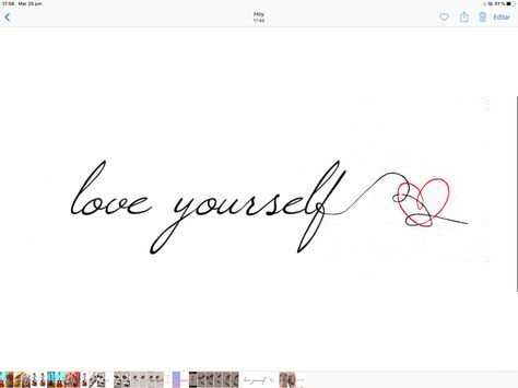 Love Myself Tattoo Design, Love Yourself Tatuaje, Bts Love Yourself Tattoo, Tattoo Love Yourself, Bts Tattoo Ideas, Bts Tattoo, Feminine Skull Tattoos, Meaningful Wrist Tattoos, Kpop Tattoos