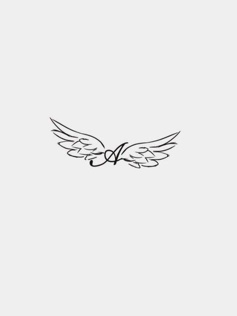 Your Wings Were Ready, Angelo Tattoo, Memorial Tattoo Ideas, Memorial Tattoo Designs, Cupid Tattoo, Hunter Tattoo, November Ideas, Ear Tattoo Ideas