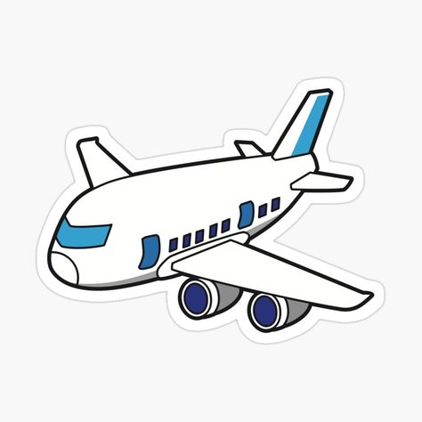 Airplane Sticker Printable, Cartoon Airplane Drawing, Cute Airplane Drawing, Pesawat Aesthetic, Avion Aesthetic, Plane Printable, Airplane Printable, Plane Sticker, Airplane Cartoon