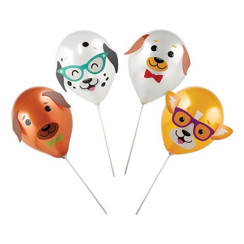 Dog Party Latex Balloon Kit - OrientalTrading.com Puppy Balloons, Classroom Arts And Crafts, Dog Adoption Party, Animal Rescue Fundraising, Animal Balloons, Plastic Balloons, Balloon Kits, Foam Shapes, Balloon Kit