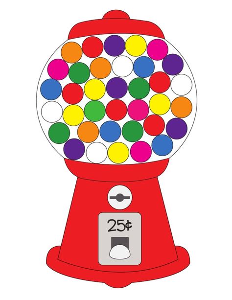 Printable Gumball Machine for color matching with craft poms or paint dab markers. This worksheet has just colors displayed for those who are working on color recognition. Great for color matching. Gumball Machine Printable, Gumball Machine Craft, Jennifer Anderson, Candy Images, Printable Star, Daycare Crafts, Reward System, Charts For Kids, Gumball Machine