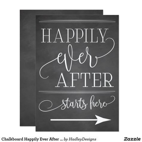 Chalkboard Happily Ever After Starts Here Sign Card Diy Wedding Menu Cards, Happily Ever After Starts Here, Diy Wedding Planner, Wedding Fund, Wedding Chalkboard Signs, Diy Wedding Planning, Wedding Apps, Country Theme Wedding, Honeymoon Fund