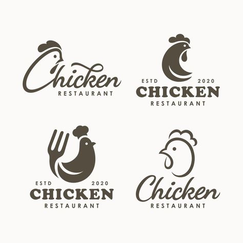 Cafe And Restaurant Logo, Chicken Logo Design, Chicken Branding, Chicken Restaurant Logos, Kids Furniture Makeover, Resturant Logo, Chicken Brands, Free Business Logo, Chicken Vector