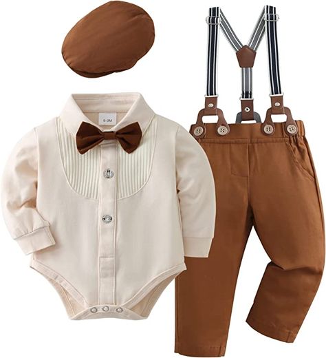 Baby Boy Dressy Outfits, Boys Dressy Outfits, Boys Tuxedo, Gentleman Outfit, Bodysuit Shirt, Baptism Outfit, Baby Boy Dress, Infant Boy