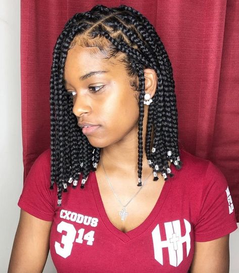 21 Bob Braid Hairstyles You'll Obsess Over for 2020 | Glamour Latest Hair Braids, Cabello Afro Natural, Bob Braids Hairstyles, Short Box Braids Hairstyles, Short Box Braids, Big Box Braids Hairstyles, African Hair Braiding Styles, Box Braids Hairstyles For Black Women, Braids Hairstyles Pictures