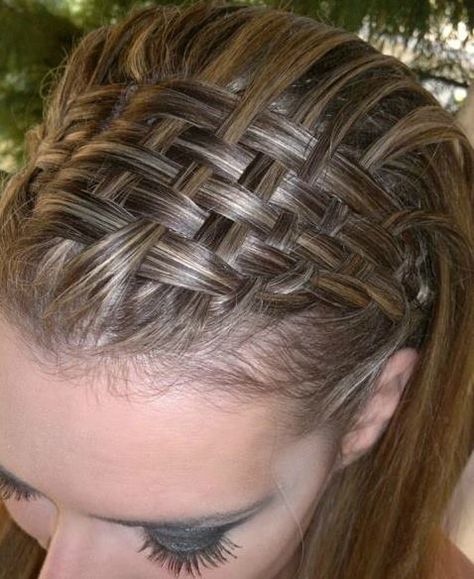 Basket Weave Hair, Weave Braid, Braided Headband, Basket Weave, Love Hair, Great Hair, Hair Dos, About Hair, Headband Hairstyles