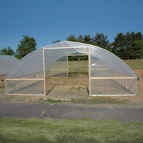 Plant Hoop Houses & High Tunnels - Greenhouse Megastore High Tunnel, Commercial Farming, Tunnel Greenhouse, Home Greenhouse, Greenhouse Growing, Cold Frame, Ventilation System, Baseboards, Garden Supplies