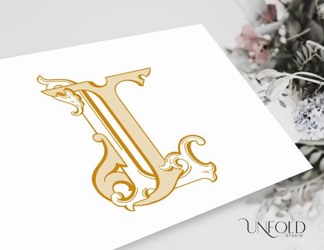 Jl Monogram, L Names, Watercolor Textures, Classic Monogram, Rsvp Postcard, Creative Lettering, Name Initials, Wedding Monogram, Vintage Monogram