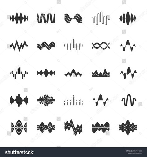 Sound Symbol Design, Sound Design Logo, Sound Wave Illustration, Voice Symbol, Soundwave Logo, Loop Illustration, Symbol Of Music, Voice Icon, Sound Symbol