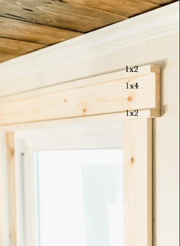 Try This Easy Window Trim Shortcut! - Marissa Cal Home French Farmhouse Window Trim, Townhome Upgrades, Diy Window Sill, Window Trim Ideas Interior, Window And Door Trim, Wood Window Sill, Farmhouse Window Trim, Split House, Window Sill Trim