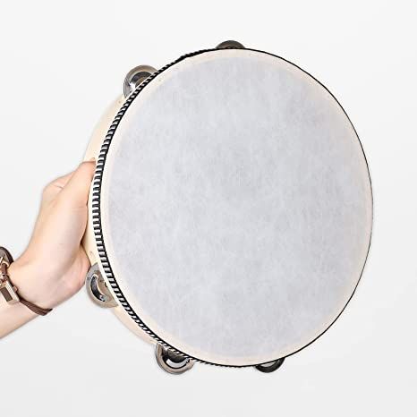 Amazon.com: Tambourines for Adults, 10 inch Hand Tambourine with Metal Jingles Bells Hand Drum Percussion Instruments for Party Church Games KTV : Musical Instruments Church Games, Hand Drum, Graphic Design Flyer, Hand Bells, Tambourine, Percussion Instruments, Music Box, Sell Items, Percussion