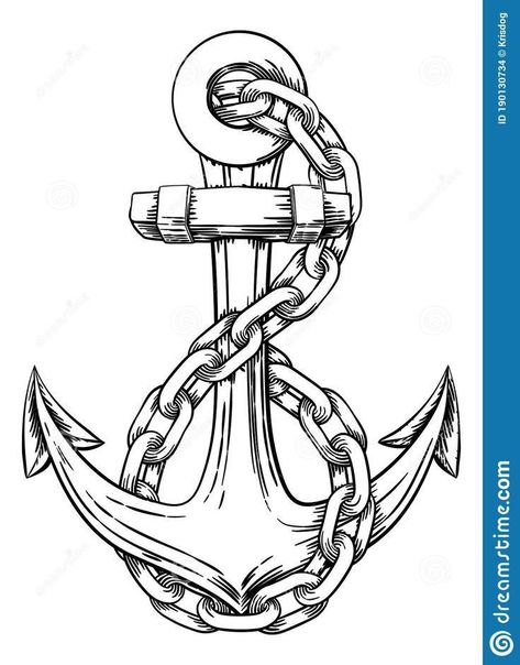 Anchor Tattoo Drawing, Anchor Sketch, Anchor Drawing, Ship Wheel Tattoo, Anchor Drawings, Wheel Tattoo, Chain Tattoo, Wood Burning Stencils, Simple Tattoo Designs