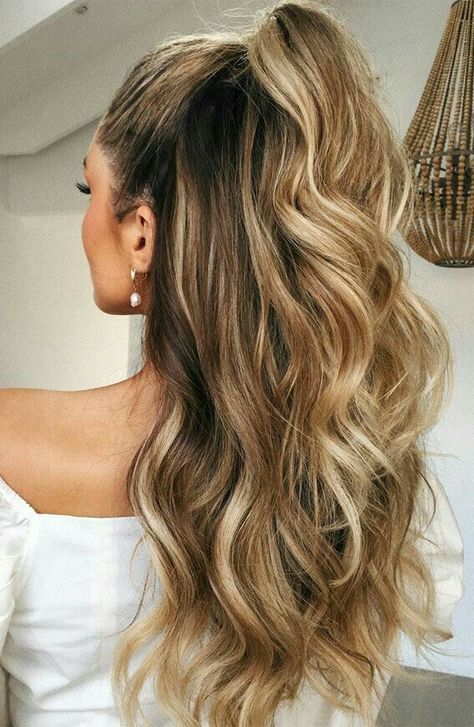 #half#hairstyle#inspo#basic#pretty#easy#inspiration#quick Down Hairstyles For Long Hair, Easy Everyday Hairstyles, Simple Prom Hair, Short Homecoming Hair, Homecoming Hairstyles Updos, Hair Homecoming, Homecoming Hair Down, Penteado Cabelo Curto, Long Blonde