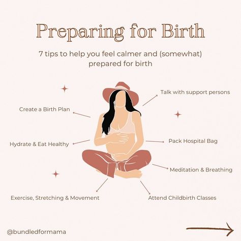 Preparing for birth is an exciting and important time. Here are 7 tips to help you feel ready for the arrival of your new baby. Remember, while planning is helpful, labor and birth can be unpredictable. Stay informed, but also stay flexible and open to changes as needed. Wishing you a smooth and joyful birthing experience! 🌸 #pregnancyjourney #pregnancytips #birthpreparation Bradley Method, Preparing For Birth, Mom Inspo, Packing Hospital Bag, Stay Flexible, Birth Prep, Natural Labour, Birth Preparation, Hospital Birth