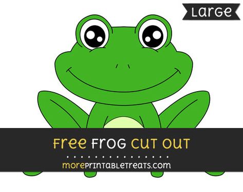 Free Frog Cut Out - Large size printable Frog Head Template, Frog Templates Free Printable, Five Speckled Frogs Printable, Build A Frog Printable, Build A Frog, Frog Svg Free, Frog Life Cycle Printable, Frog Images Clip Art, Frog Printable