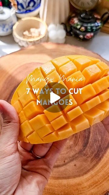 Rafia Mazhar on Instagram: "Did I miss any?! Let me know! ⤵️ ⠀⠀⠀⠀⠀⠀⠀⠀⠀ Mango Mania Series Episode 1: 7 Ways to Eat Mangoes 🥭  1. The Twist 2. The Glass 3. The Checkerboard  4. The Crusher 5. The Spoon 6. The Cube 7. The Wedge 8. ??? Let me know how you do it! 😋  ⠀⠀⠀⠀⠀⠀ HAVE A QUESTION? 📝 Leave a comment  ⠀⠀⠀⠀⠀⠀⠀⠀⠀⠀⠀⠀⠀⠀⠀⠀⠀⠀ 💾 Save this recipe for later 💌 Share with someone who loves mangoes ✨✅ Follow @rafmazcooks for more easy recipes and kitchen tips! . . . . . #mangoes #feedfeed #rawmango #mango #summer #cutting #fruit #howto #foodcontentcreator #mangolover #mangorecipe #mangofrooti #mangojuice #vegan #aam #fresh #twist #healthylifestyle #fruitcutting #homemade #mangomango #mangocake #cocktail #mangoseason #mangoshake #hack #kitchenhack #kitchentips #hacks #hackinstagram  Easy mango Mango Decoration Ideas, How To Cut A Mango Easy, How To Cut A Mango With A Pit, Mango Decoration, How To Cut Mango, Diy Seasonings, Mango Looks, Easy Slice, Thai Mango