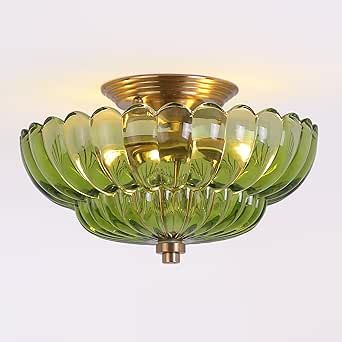 Light Fixtures For Bedroom, Flush Chandelier, Green Chandeliers, Vintage Light Fixtures, Living Room Entryway, Semi Flush Lighting, Entryway Hallway, Semi Flush Mount, Flush Mount Ceiling