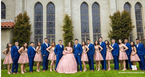 Tips para escoger a tus damas y chambelanes Quinceanera Damas And Chambelanes, Damas And Chambelanes Outfits, Chambelanes Outfits Quinceanera Blue, Damas And Chambelanes, Quinceanera Court Pictures, Quince Chambelanes Outfits, Chambelanes Outfits Quinceanera, Quince Court, Chambelanes Outfits