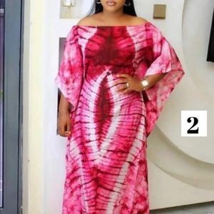 Dresses | Nigerian Tie Dye Adire Silk Bubu Kaftan Dress | Poshmark