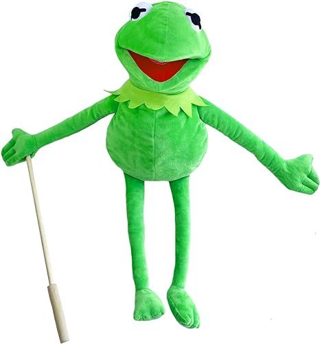 Amazon.com: YCZTXSJT,with Detachable Control Wooden Rod Kermit Frog Puppet, The Puppet Movie Show Soft Stuffed Plush Toy : Toys & Games Kermit The Frog Puppet, Sapo Kermit, Frog Puppet, Animal Hand Puppets, Puppets For Kids, Kids Toy Shop, The Puppet, Space Toys, Frog Art