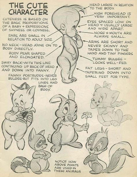 Disney Tutorial: Educational Tips on Drawing The Cute Character Drawing Animals Cute, Preston Blair, Relationship Drawings, Character Design Tips, Disney Character Drawing, Cartoon Drawings Of Animals, Drawing Animals, Disney Sketches, Cartoon Sketches