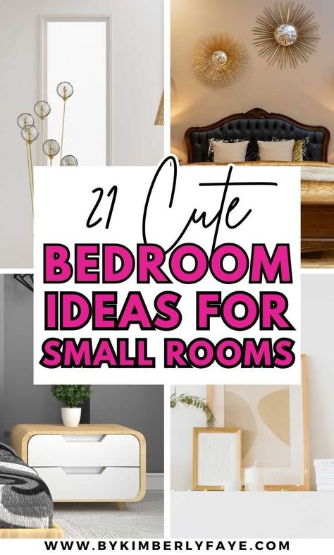 Enlarge your space with these 21 Cute Bedroom Ideas for Small Rooms, bedroom ideas for small rooms cozy, bedroom ideas for small rooms diy, bedroom ideas for small rooms women, bedroom ideas for small rooms cozy cheap, bedroom ideas for small rooms for teens Cute Bedroom Ideas For Small Rooms, Women Bedroom Ideas, Cheap Bedroom Ideas, Diy Bedroom Ideas, Bedroom Ideas For Small Rooms Women, Women Bedroom, Bedroom Ideas For Small Rooms Diy, Bedroom Ideas For Small Rooms, Cheap Bedroom