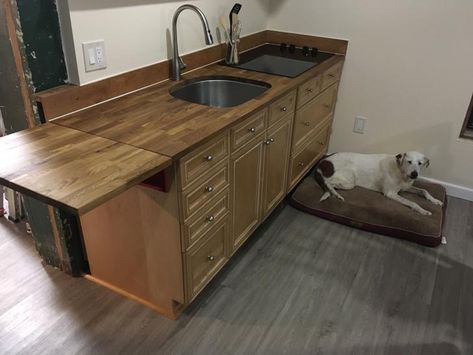 Folding countertop - Album on Imgur Folding Countertop Kitchen, Foldable Countertop, Retractable Countertop, Folding Countertop, Magnetic Tool Holder, Pool Room, Pool Rooms, Oscillating Tool, Bathroom Countertop