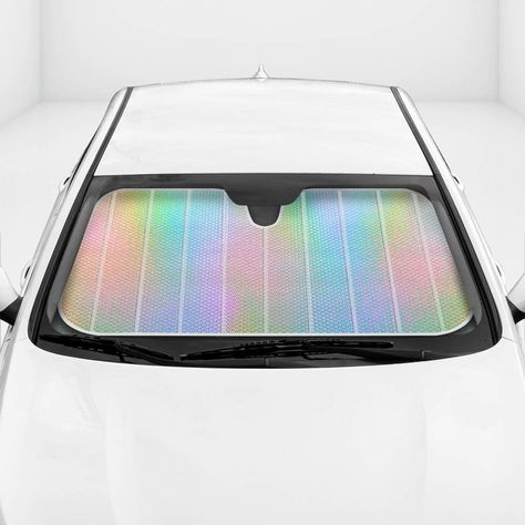 Iridescent Mermaid, Hologram Foil, Chameleon Front Windshield Sun Shade, Double Bubble Accordion Folding Auto Sunshade for Car Truck SUV 58 x 27 Inch Holographic Car, Rainbow Chrome, Iridescent Mermaid, Cars Interior, Privacy Shades, Car Cooler, Car Windshield Sun Shade, Car Shade, Car Sunshade