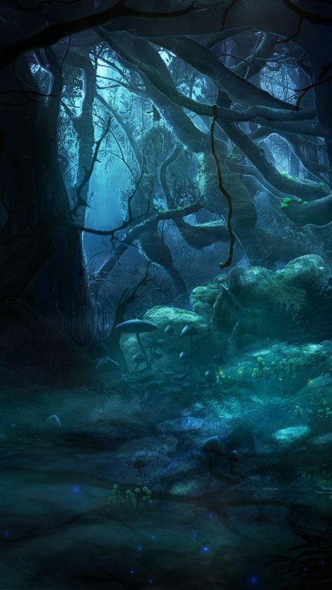 Dark Magical Forest Aesthetic, Cinema Ideas, Surealism Art, Dark Forest Aesthetic, Forest Drawing, Dnd Campaign, Story Aesthetic, Enchanted Wood, Fantasy Background