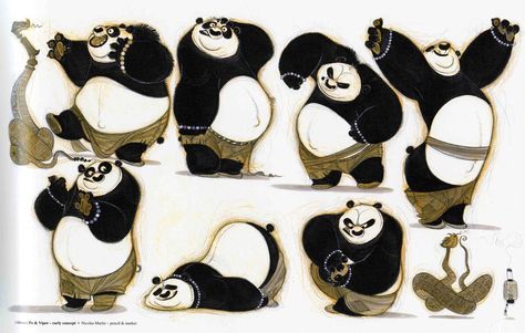 Nico Marlet, Character Design Tips, Dreamworks Characters, Kung Fu Panda 3, Panda Art, Dreamworks Animation, Kung Fu Panda, Karate Kid, How Train Your Dragon