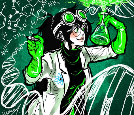 Mad Science! Jade Harley, Arte Sketchbook, Mad Scientist, Homestuck, A Drawing, Art Reference Poses, 그림 그리기, Character Design Inspiration, Pose Reference