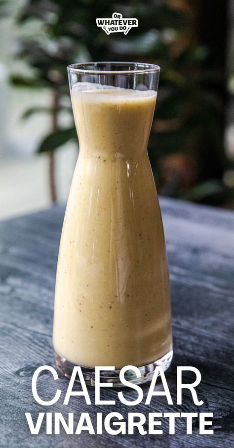 Caesar Vinaigrette, Leftover Prime Rib Recipes, Creamy Caesar Dressing, Homemade Salad Dressing Healthy, Homemade Caesar, Meat Sauce Recipes, Homemade Sauce Recipes, Easy Pasta Salad Recipe, Vinaigrette Recipe