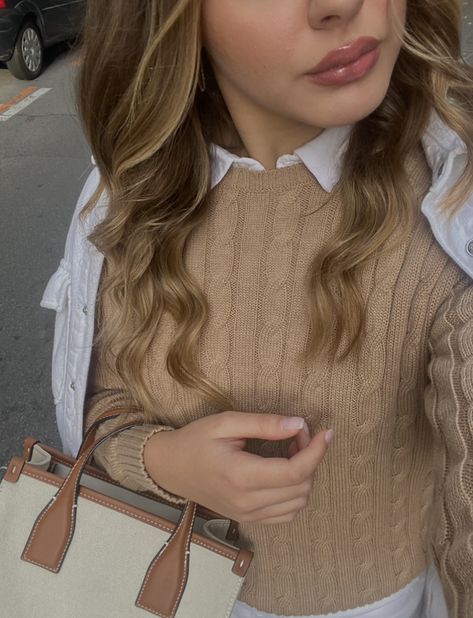 #poloralphlauren #jumper #beigeaesthetic #beige #autumn #outfits Outfit Autumn, Beige Outfit, Autumn Outfits, Beige Aesthetic, Fall Outfits, Jumper, Polo Ralph Lauren, Ruffle Blouse, Women's Top