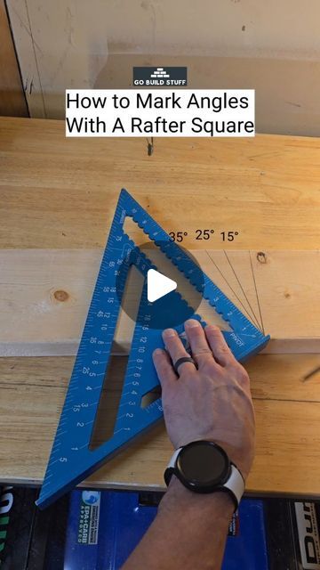 M Sam Irwin on Instagram: "How to mark angles with a rafter square @oxtoolsusa #raftersquare #speedsquare #oxtools #gobuildstuff" Rafter Square, Speed Square, Staining Furniture, Furniture Painting, Painted Furniture, Woodworking, Square, Building, Furniture