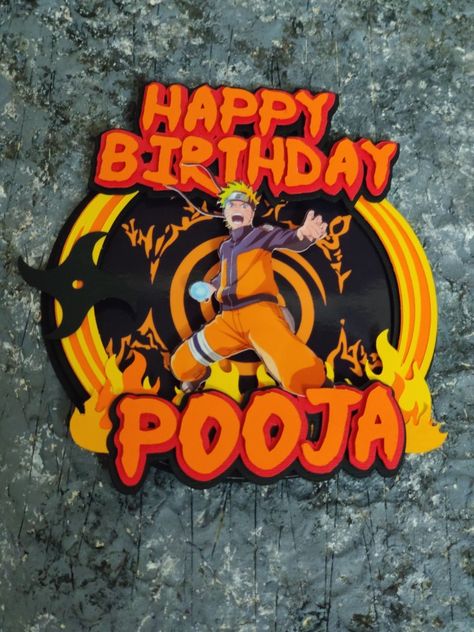 Naruto Cake Topper, Naruto Cake, Naruto Birthday, Topper Cake, Custom Cake, Custom Cake Toppers, 30th Birthday, Bday Party, Birthday Decorations