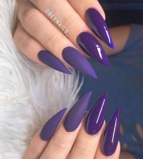 Purple Stilleto Nails, Stilettos Nails, Acrylic Nails Stiletto, Stilleto Nails Designs, Candy Paint, Pointy Nails, Pointed Nails, Character Traits, Nail Style