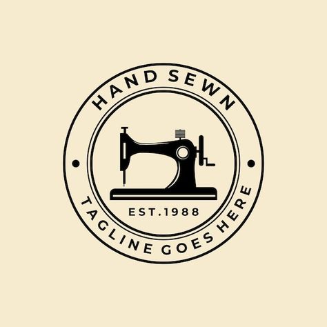 Seamstress Aesthetic, Logo Tailor, Sewing Machine Logo, Needle Logo, Thread Logo, Sewing Logo Design, Tailor Logo, Machine Logo, Sewing Logo