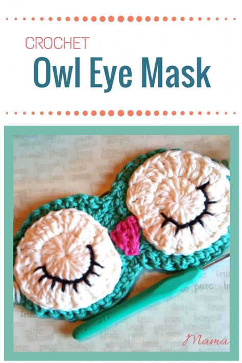 Looming Patterns, Crochet Owls, Owl Crochet Patterns, Gorgeous Crochet, Crochet Mask, Crochet Gift Ideas, Crochet Eyes, Crochet Patterns Free Beginner, Mode Crochet