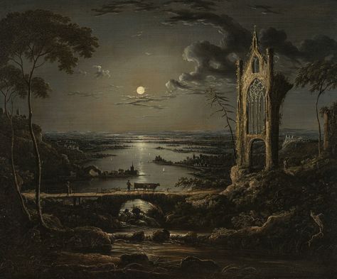 Sebastian Pether, Inveraray Castle, Gothic Church, Mythology Art, Mystical Creatures, Green Nature, Medieval Art, Chiaroscuro, Nature Paintings