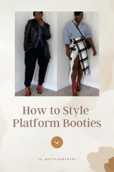 Platform booties outfit Platform Booties Outfit, Platform Ankle Boots Outfit, Booties Outfit Winter, Ankle Booties Outfit, Style Platform Boots, School Trends, Boots Outfit Ankle, Booties Outfit, My Wardrobe