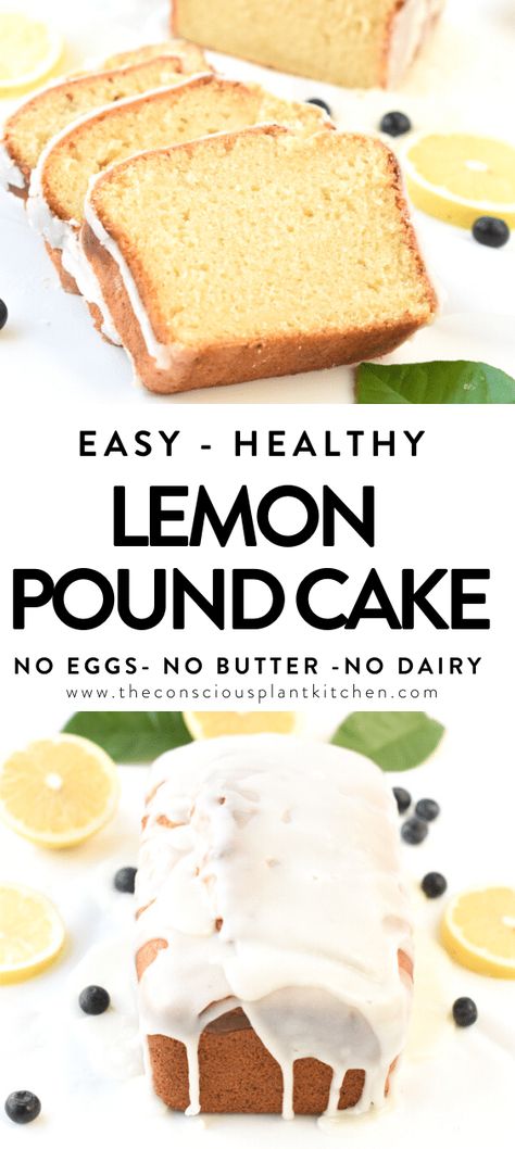 Vegan Pound Cake Recipe, Sugar Free Lemon Cake, Vegan Pound Cake, Recipes Using Coconut Flour, Conscious Plant Kitchen, Coconut Flour Cakes, Vegan Lemon Cake, Lemon Pound Cake Recipe, Flours Banana Bread