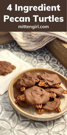 Pecan Gift Ideas, Easy Crockpot Turtles, Crockpot Turtles Pecan Candy, Chocolate Turtle Candy Recipe, Turtle Recipes, Pecan Turtles Recipe, Turtle Candies, Turtles Recipe, Turtle Recipe