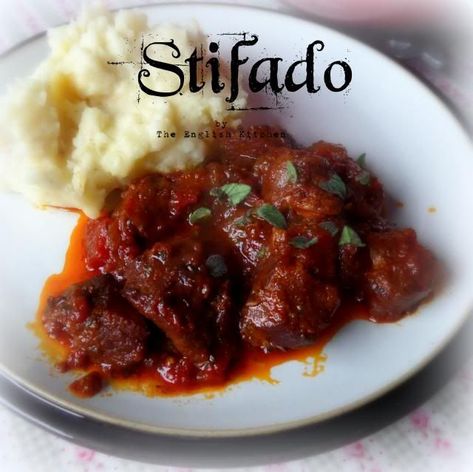 The English Kitchen: Stifado . . . a delicious Greek Lamb Stew Greek Lamb Recipes, Greek Pork, Lamb Casserole, Lamb Stew Recipes, Greek Lamb, The English Kitchen, Lamb Dishes, Lamb Stew, English Kitchen