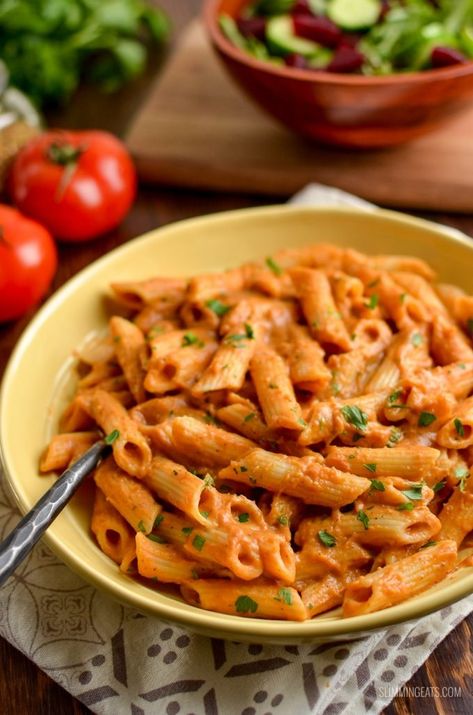 Creamy Tomato Pasta Sauce | Slimming World Recipes Creamy Tomato Pasta Sauce, Red Pasta, Creamy Tomato Pasta, Speed Foods, Tomato Pasta Sauce, Low Carb Pasta, Tomato Pasta, World Recipes, Pasta Sauce