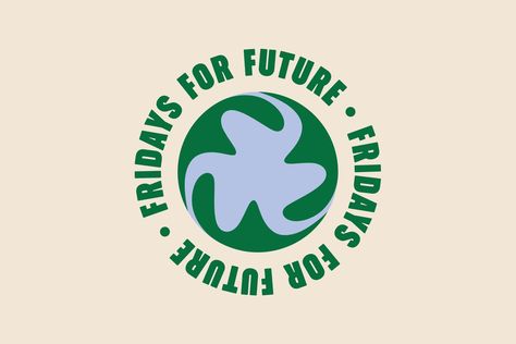 Transatlantika creates a new logo for the 'Fridays For Future' climate strike movement | Creative Boom Climate Logo Design, Logo With Movement, Environment Graphic Design, Environment Branding, Friday For Future, Sustainability Logo, Brand Deck, Fridays For Future, Positive Symbols