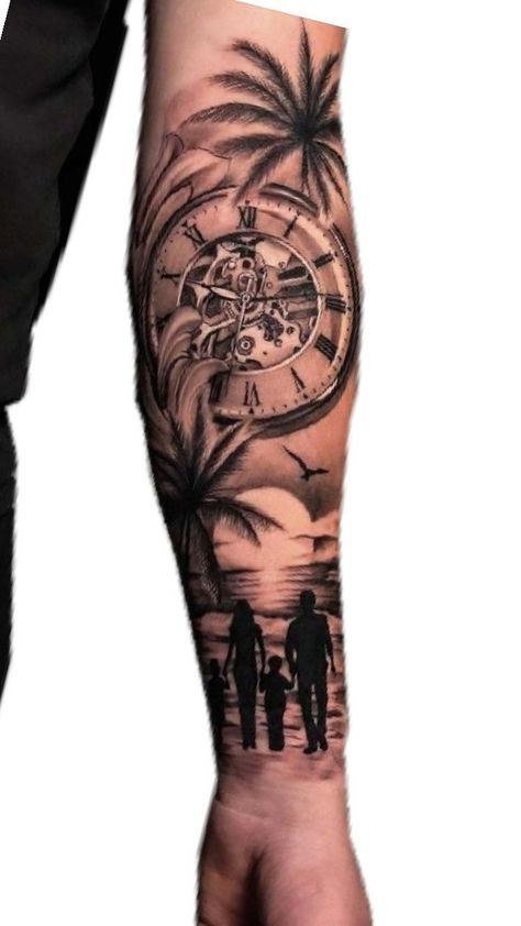 Mens Family Tattoos, Family Sleeve Tattoo, Family Tattoos For Men, Family Tattoos, Tattoo Sleeve Men, Sleeve Tattoos, Tattoos For Guys, Tattoos