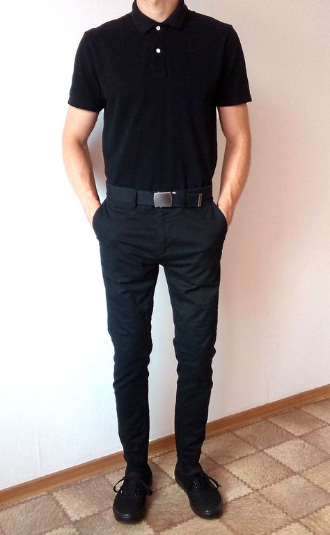 vans authentic black boys guys outfit | vans love #vans #vansauthentic All Black Vans Outfit, Black Vans Outfit Men, Black Vans Outfit, Mens Pants Fashion Casual, Outfit Vans, Vans Outfits, Vans Authentic Black, Mens Dress Outfits, Mens Business Casual Outfits