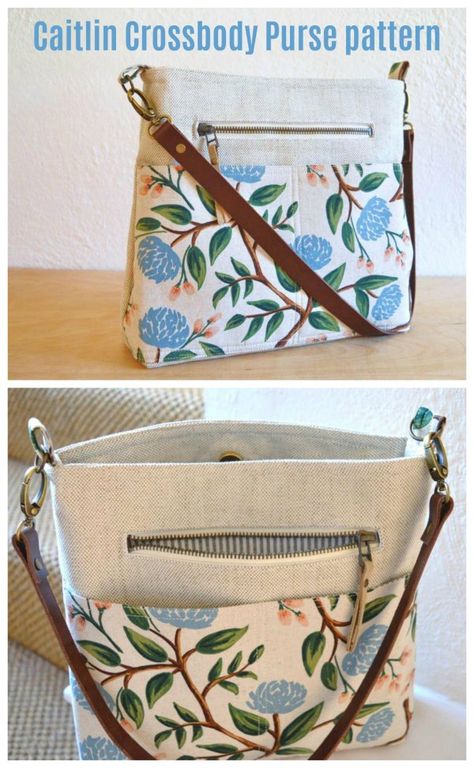 Crossbody Purse Patterns, Diy Bags No Sew, Sacs Tote Bags, Handbag Sewing Patterns, Purse Sewing Patterns, Classic Purse, Purse Pattern, Diy Bags Patterns, Modern Bag