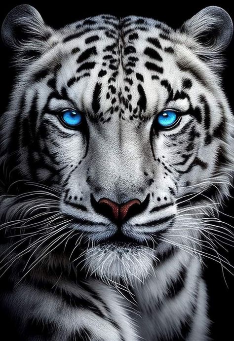 White Tiger Art, Beautiful Paintings Of Nature, Lion Live Wallpaper, Horse Photography Poses, Tiger Artwork, Tiger Tattoo Design, Tiger Pictures, Wild Animals Pictures, Animal Portraits Art