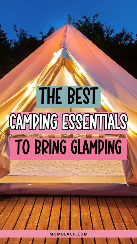 If you’re planning a glamping trip, you must have the essentials to ensure a comfortable and enjoyable experience. Glamping, short for glamorous camping, combines the thrill of outdoor adventure with the indulgence of modern comforts. From spacious tents and cozy sleeping bags to portable grills and lanterns, these essentials will elevate your glamping experience to new heights. In this article, we are discussing the essentials to bring on a glamping trip. Glamping Hacks Tips And Tricks, Camping In Style, Camping Set Up Ideas Glamping, Glamping Activities For Adults, What To Bring On A Camping Trip, Glamping In A Tent, Easy Glamping Ideas, Glamping Essentials Packing Lists, Glamping Ideas Decor